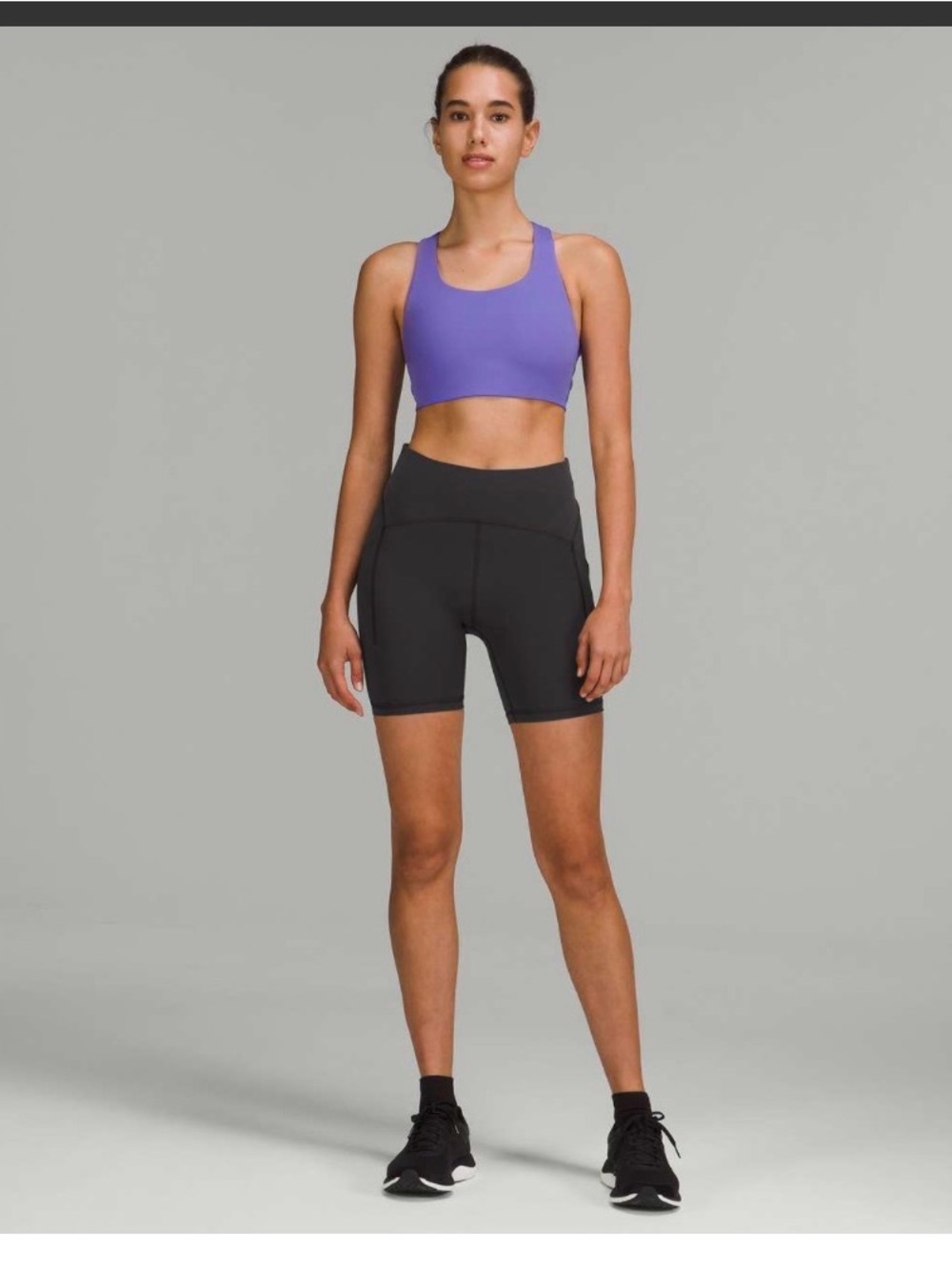 lululemon Power Thru High-Rise Short 6” Bike Shorts with Pockets Women’s 4